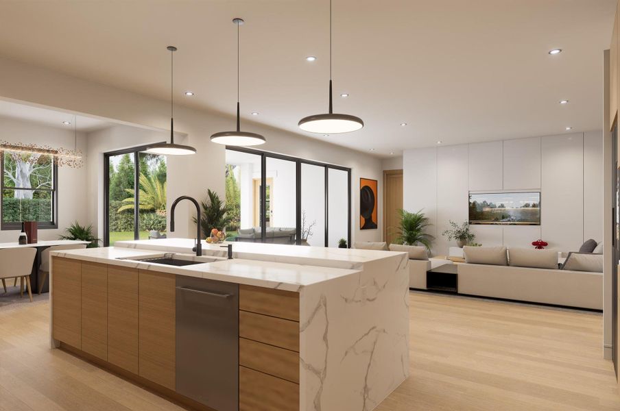 Furnished interior view inside a new home in , West Palm Beach (Image 15).