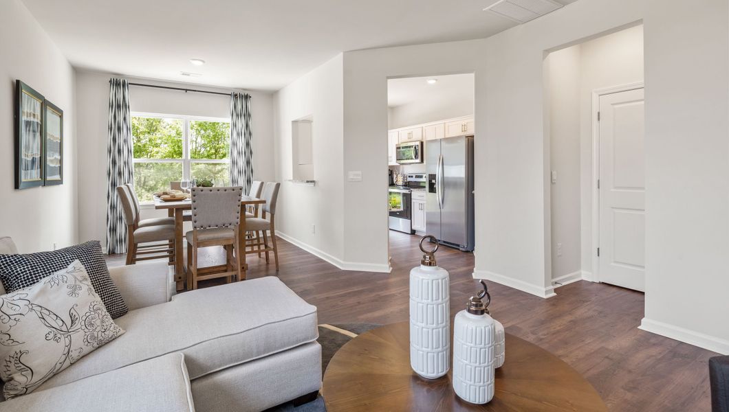 Furnished interior view inside a new home in Brookside Ridge Townhomes, Greer (Image 7).