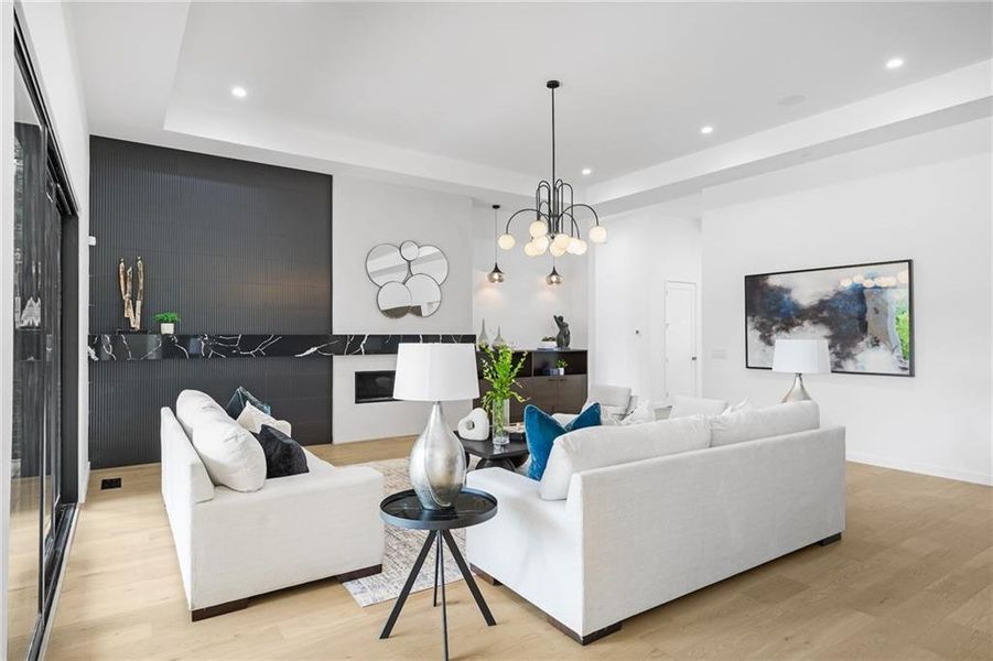 Furnished interior view inside a new home in , Atlanta (Image 11).