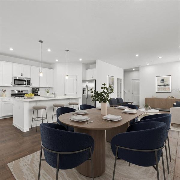 Furnished interior view inside a new home in Spring Walk at the Junction, Debary (Image 10).