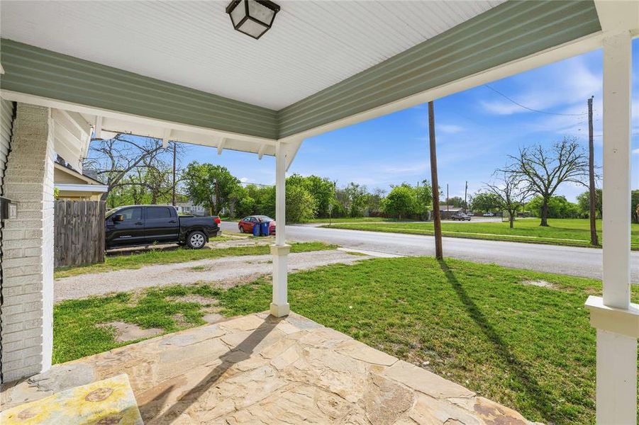 Exterior details and patio area of a home in , Brownwood (Image 18). Exterior details and patio area of a home in , Brownwood (Image 18).