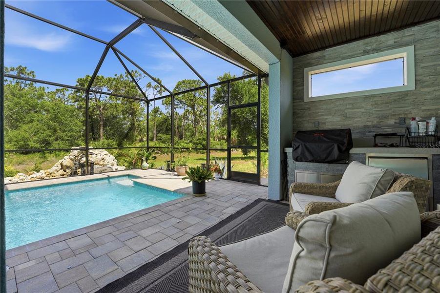 Exterior details and patio area of a home in , Rotonda West (Image 29).