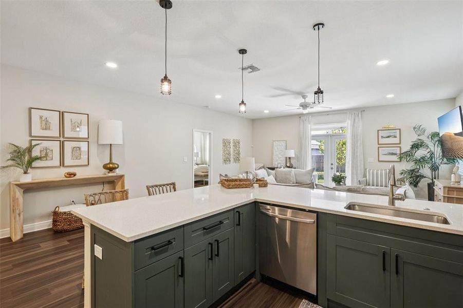 Furnished interior view inside a new home in , Tampa (Image 30).