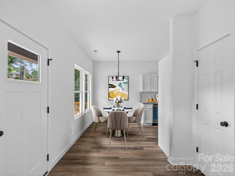 Furnished interior view inside a new home in , Hickory (Image 16).