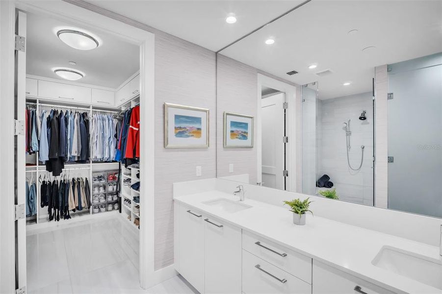 Furnished interior view inside a new home in , St. Petersburg (Image 52).