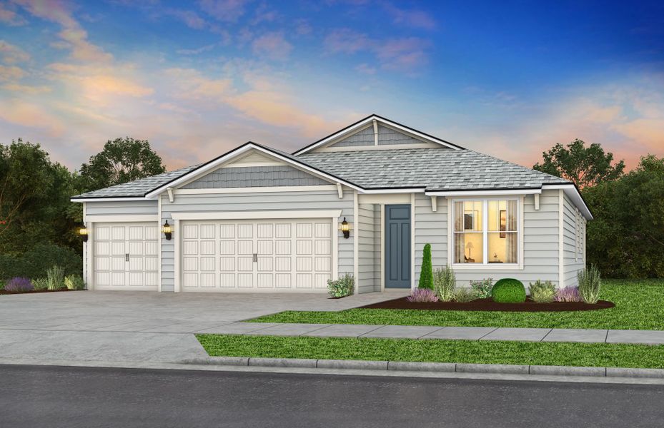 Representative exterior photo of a completed home built from the Highgate Select by Pulte Homes in Joseph Oaks, Jacksonville, FL (Image 17).