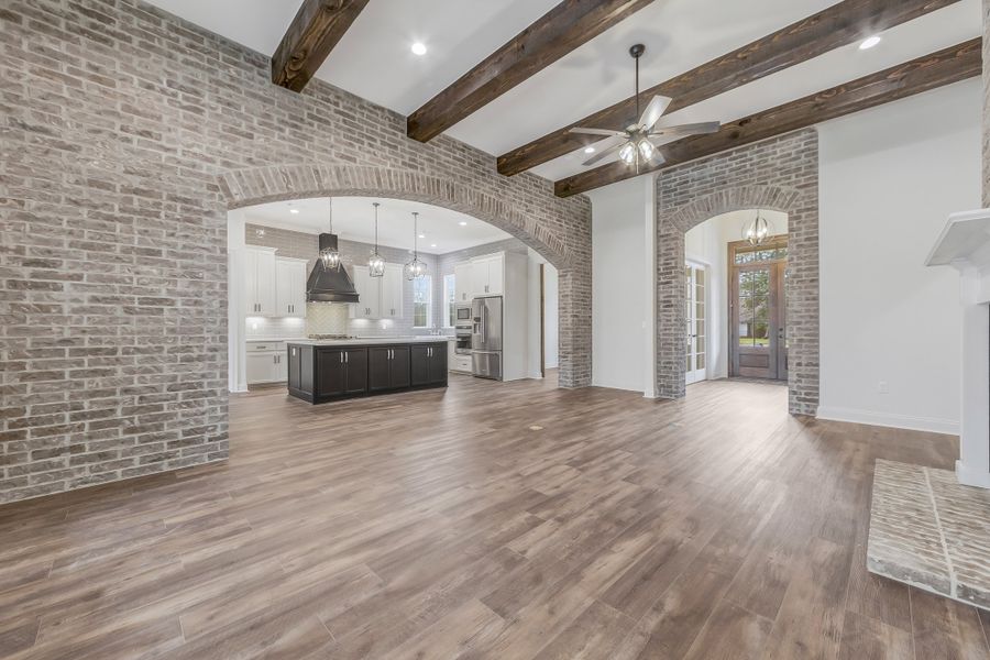 Representative furnished interior of a home built from the The Lafitte by Manuel Builders in Chapel Bend, Montgomery (Image 4).