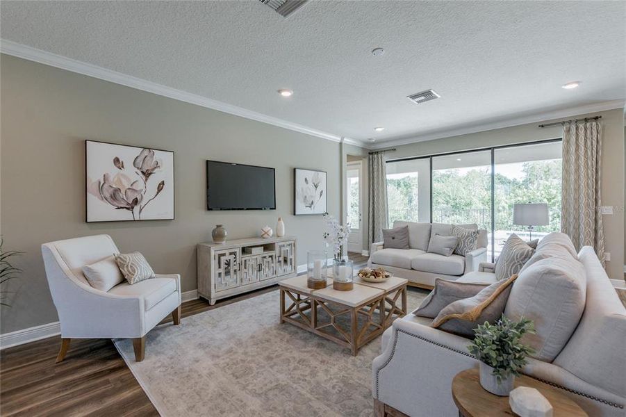 Furnished interior view inside a new home in , Tarpon Springs (Image 18).