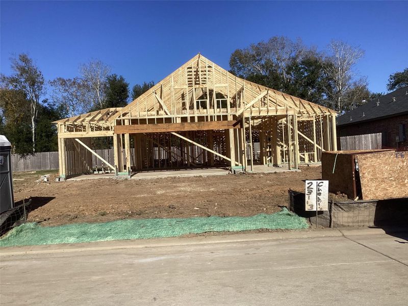 In-progress construction of a new home in Martha's Vineyard, Alvin, TX (Image 19).