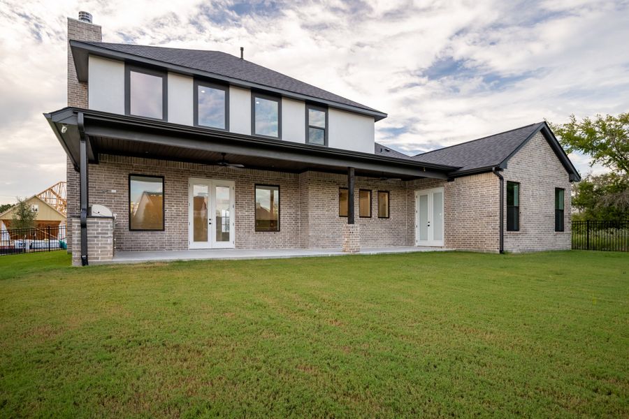 Representative exterior details of a home built from the The Stella by Reece Homes in Traditions, Bryan (Image 34).