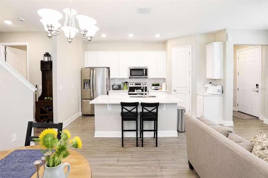 Furnished interior view inside a new home in Highland Ridge, Winter Garden (Image 9).