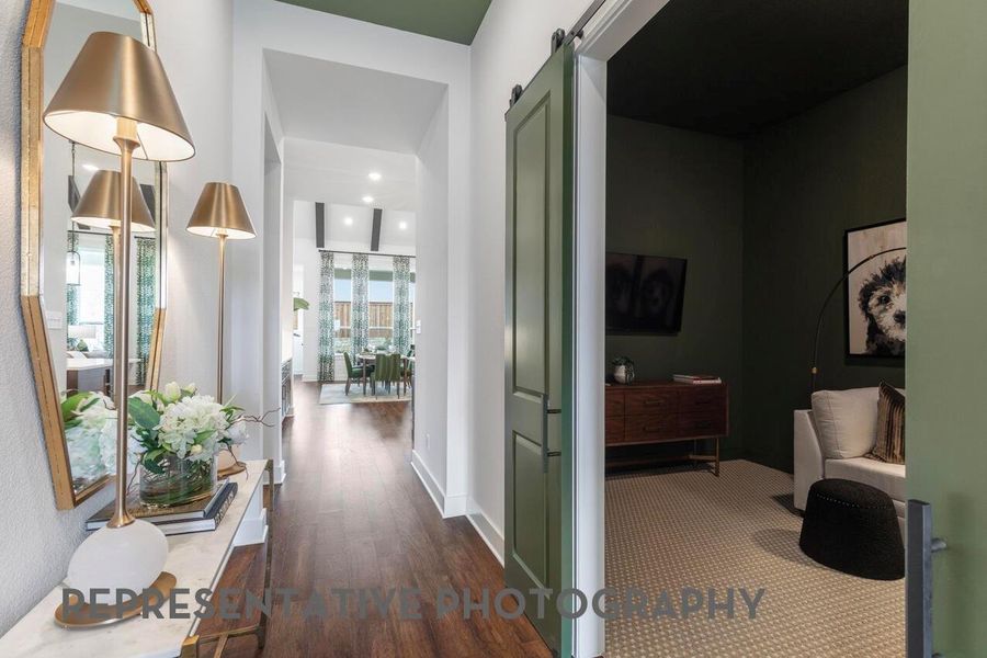 Furnished interior view inside a new home in ARTAVIA, Conroe (Image 12).