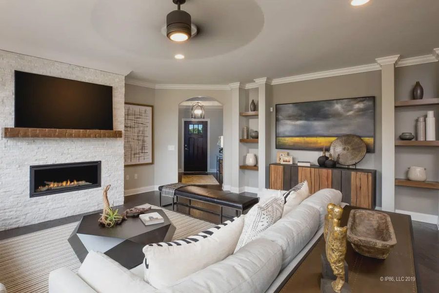 Representative furnished interior of a home built from the Promenade III by NewStyle Communities in 1776 Gastonia, Gastonia (Image 12).