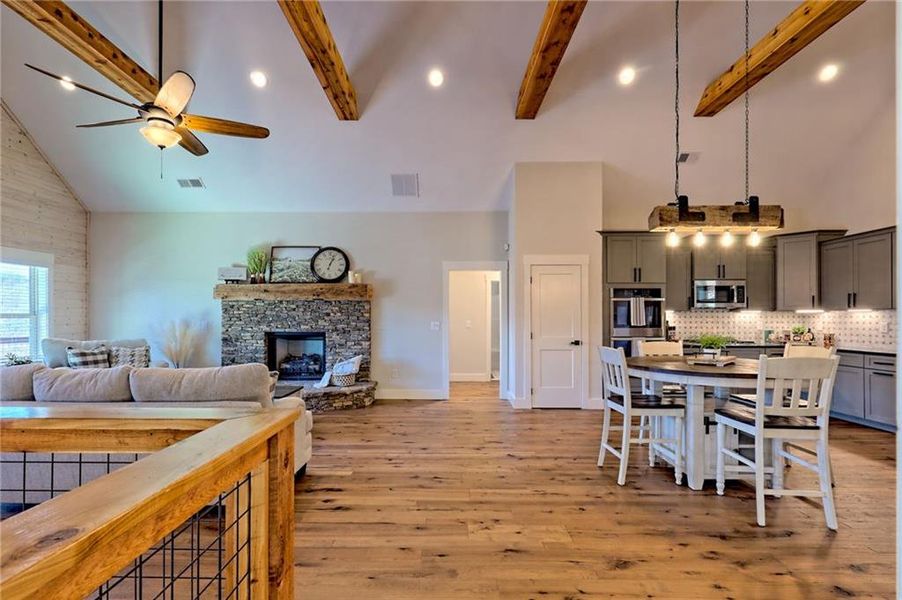 Furnished interior view inside a new home in , Hiawassee (Image 18).