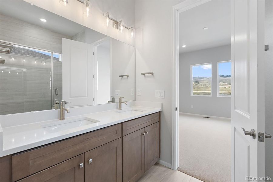 Furnished interior view inside a new home in The Manors Collection at Golden Overlook, Lakewood (Image 6).