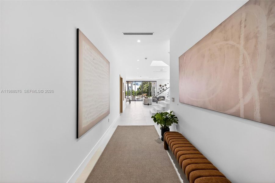 Furnished interior view inside a new home in , Miami (Image 31).