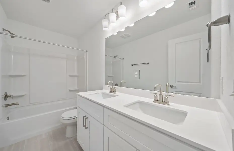 Furnished interior view inside a new home in Crosswinds, Kyle (Image 7). Furnished interior view inside a new home in Crosswinds, Kyle (Image 7).