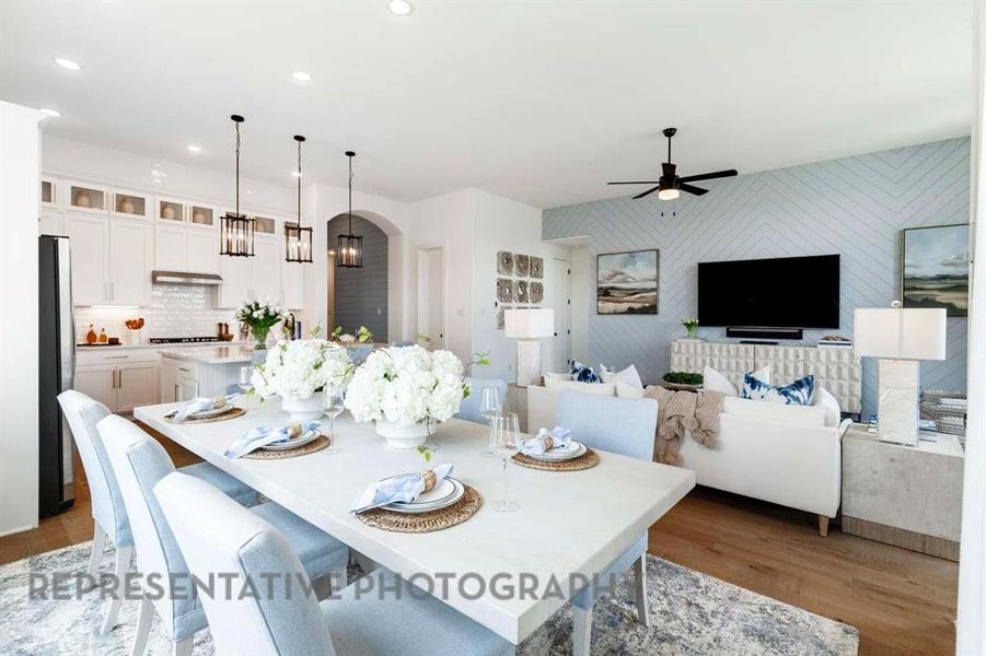 Furnished interior view inside a new home in Tavolo Park, Fort Worth (Image 22). Furnished interior view inside a new home in Tavolo Park, Fort Worth (Image 22).