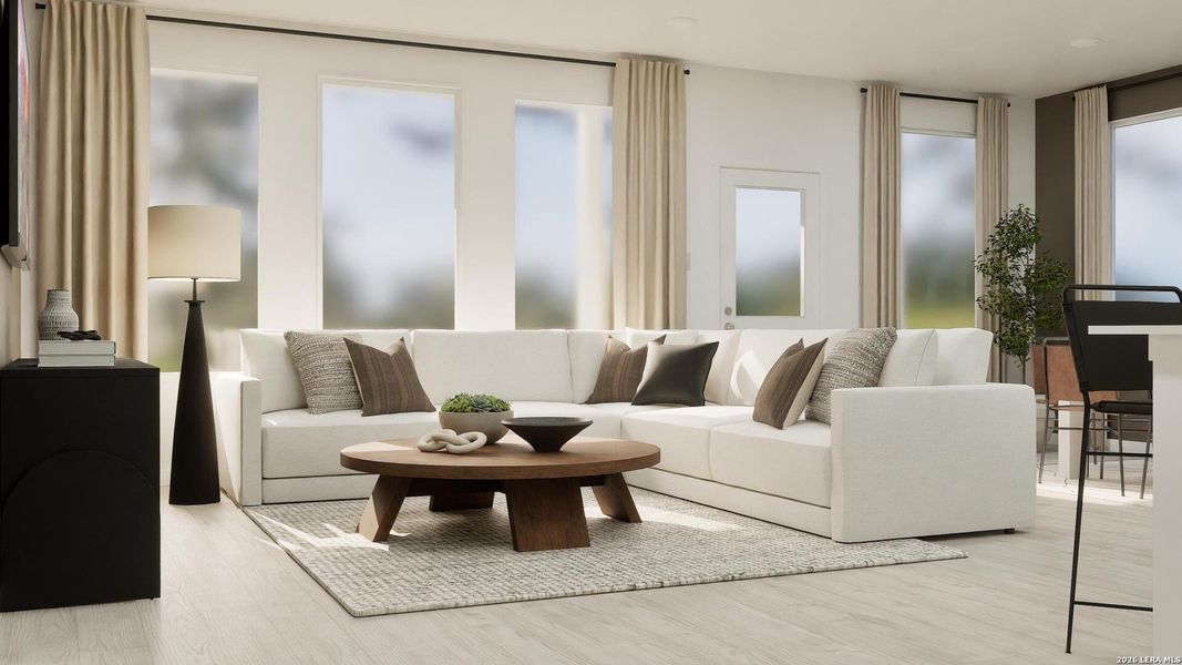 Furnished interior view inside a new home in Voss Farms, New Braunfels (Image 28).