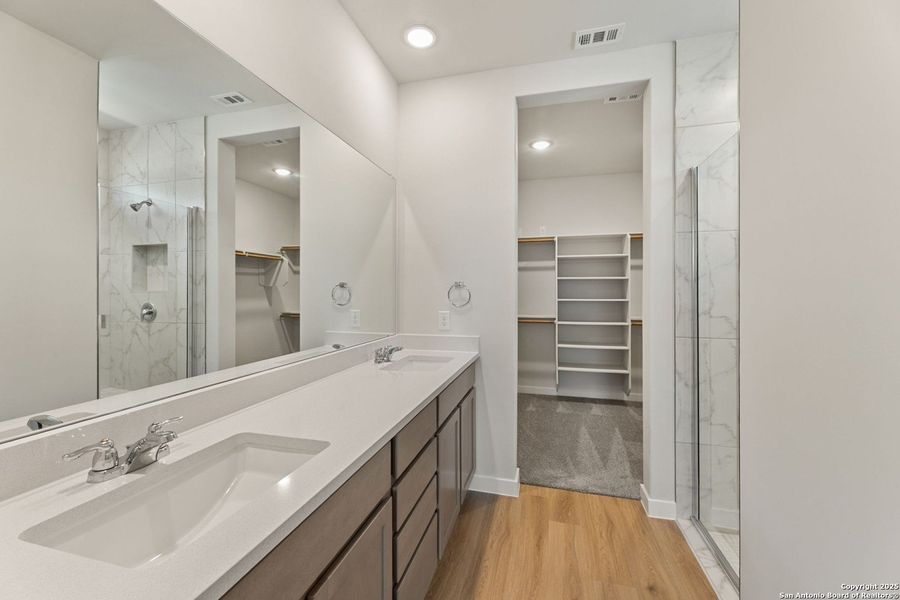 Furnished interior view inside a new home in , New Braunfels (Image 6).