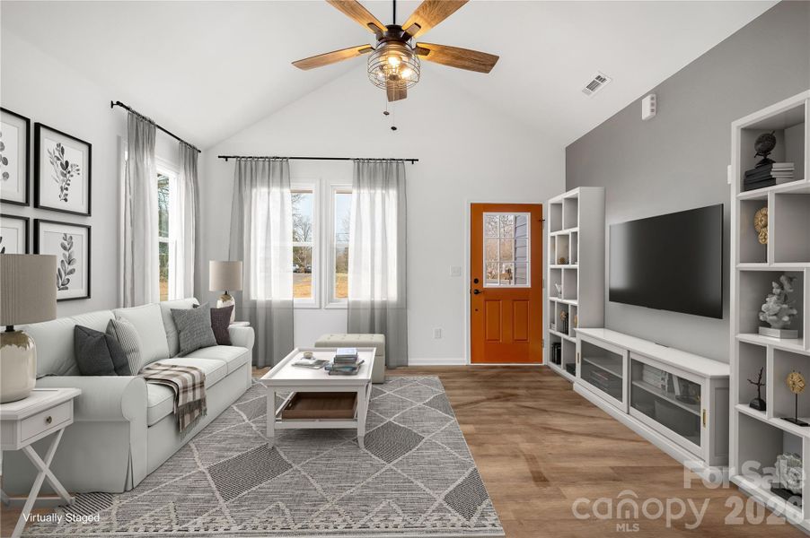 Furnished interior view inside a new home in , Shelby (Image 12). Furnished interior view inside a new home in , Shelby (Image 12).