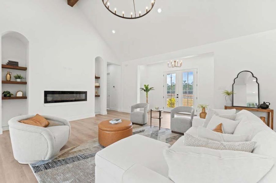 Furnished interior view inside a new home in , Conroe (Image 20).