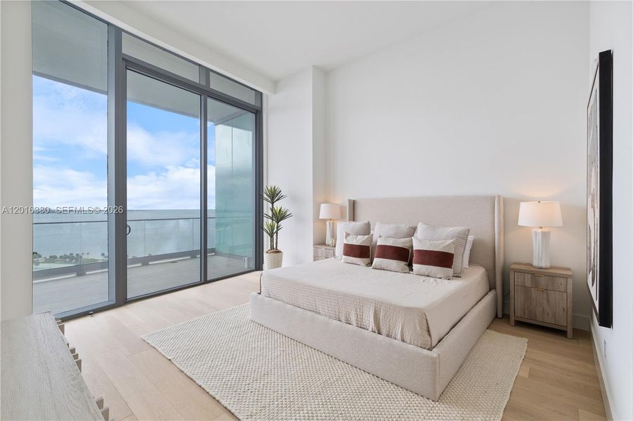 Furnished interior view inside a new home in , Miami (Image 10).