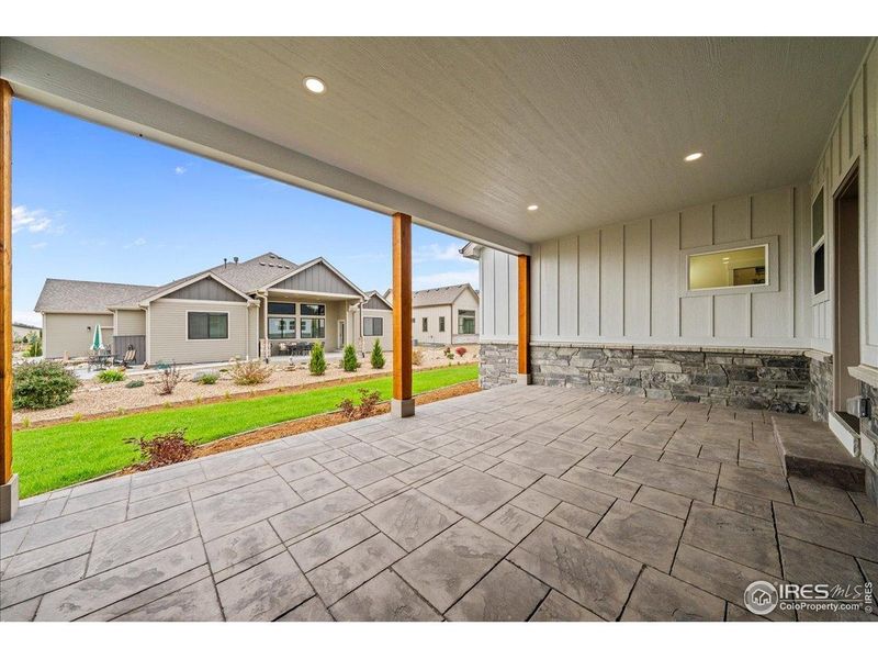 Exterior details and patio area of a home in , Berthoud (Image 29).