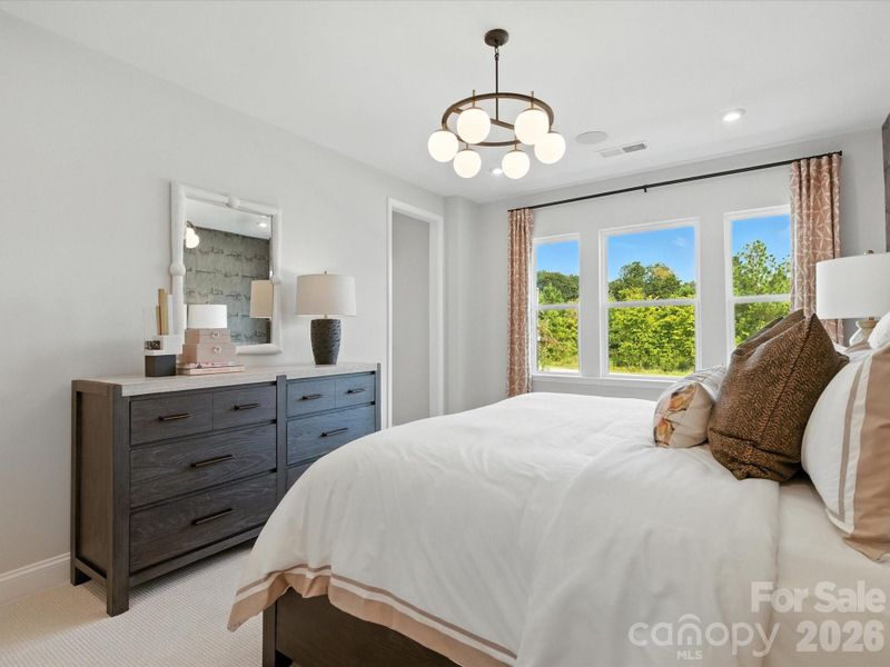 Primary Bedroom with ample natural light