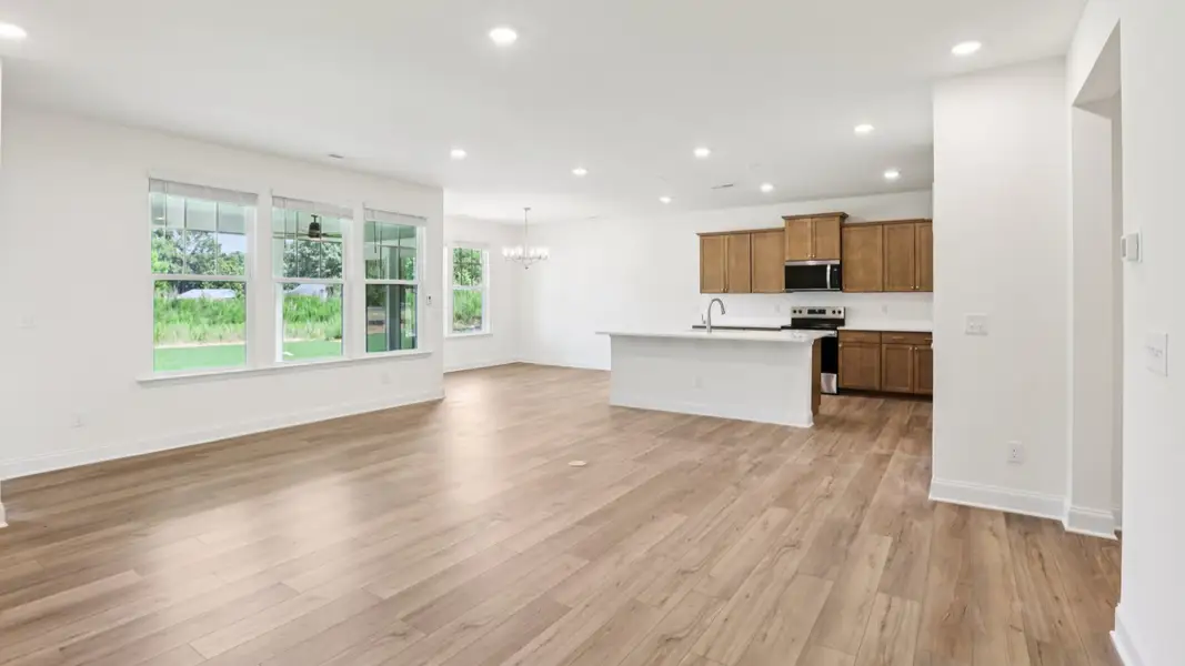 Pendleton home plan open concept kitchen and living room Pendleton home plan open concept kitchen and living room