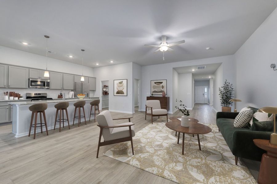 Representative furnished interior of a home built from the Lanier - Genesis Value Collection by Mungo Homes in Allston Park, Calabash (Image 4).