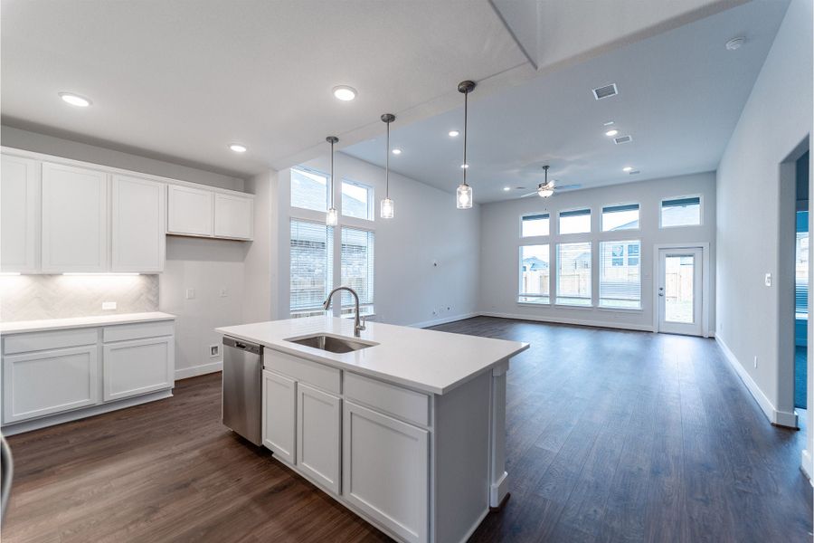 Furnished interior view inside a new home in Sunfield, Buda (Image 5).