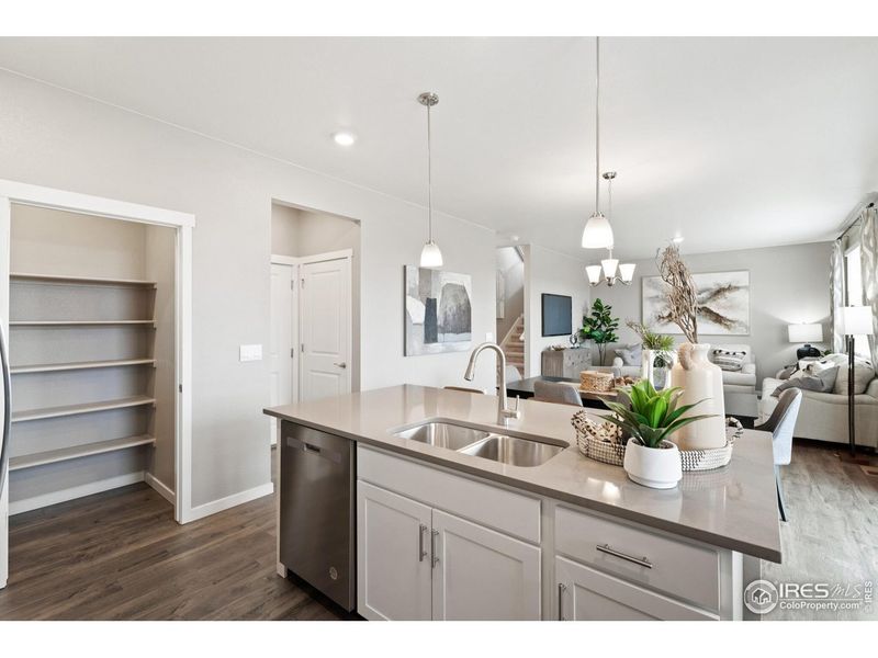 Furnished interior view inside a new home in Fossil Creek Ranch, Windsor (Image 11).
