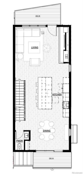 2D floor plan layout of this home in , Fraser, CO (Image 5).