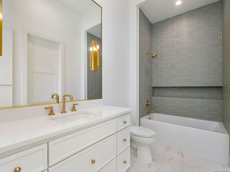 Furnished interior view inside a new home in , San Antonio (Image 36).