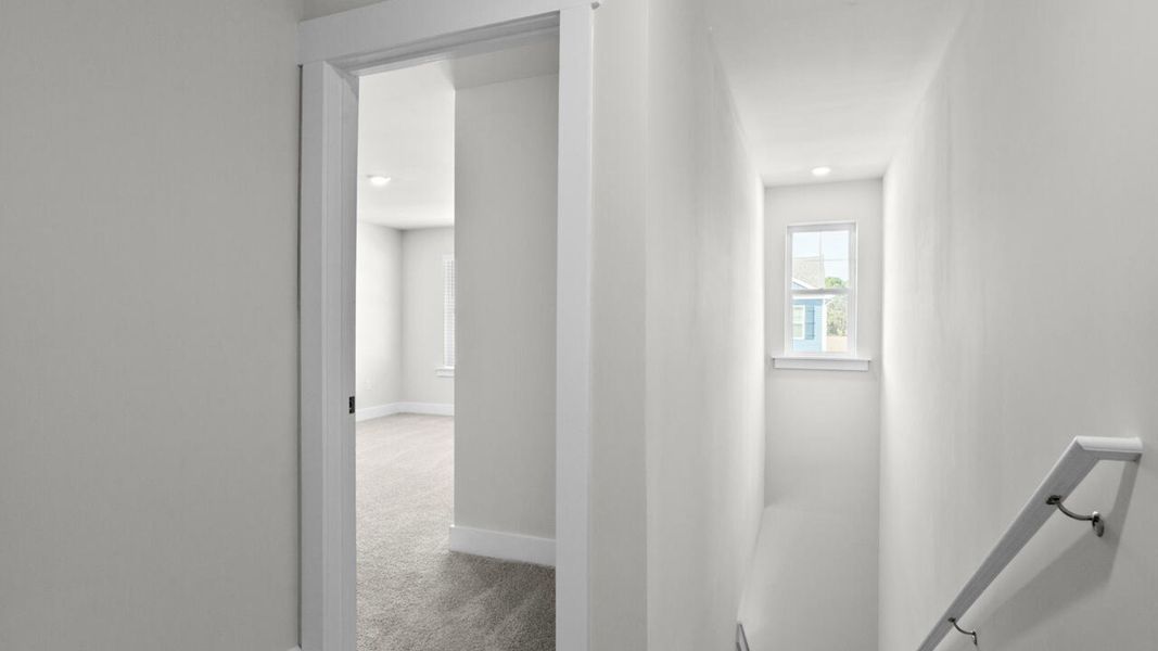 Spacious, unfurnished interior of a new home in Waterside Townhomes, Surf City (Image 17). Spacious, unfurnished interior of a new home in Waterside Townhomes, Surf City (Image 17).
