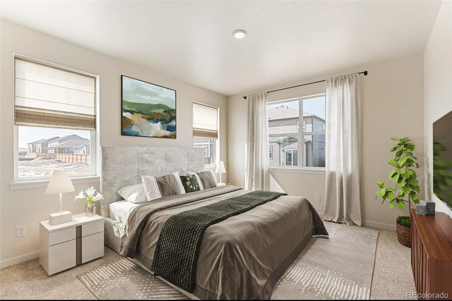 Furnished interior view inside a new home in Spring Valley Ranch, Elizabeth (Image 9).