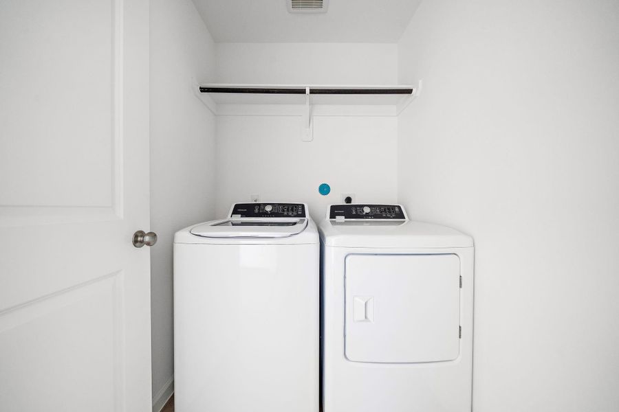 Washer and dryer included!