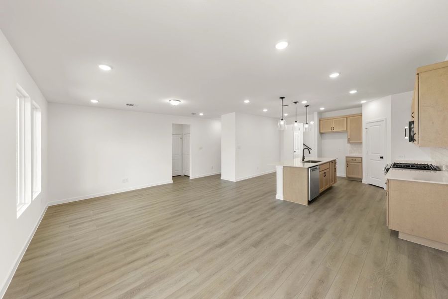 Open Kitchen-Living-Dining Room
