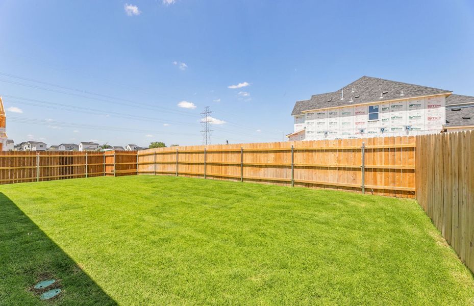 Exterior details and patio area of a home in Kuempel Farms, Pflugerville (Image 24).