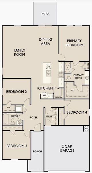 2D floor plan layout of this home in Silverton, Dacula, GA (Image 3). 2D floor plan layout of this home in Silverton, Dacula, GA (Image 3).