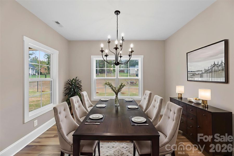 Furnished interior view inside a new home in , Kings Mountain (Image 5). Furnished interior view inside a new home in , Kings Mountain (Image 5).