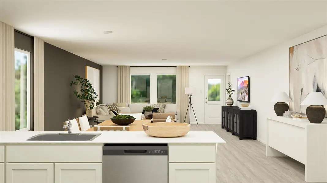 Furnished interior view inside a new home in Cotton Gateway: Watermill Collection, Maxwell (Image 15).