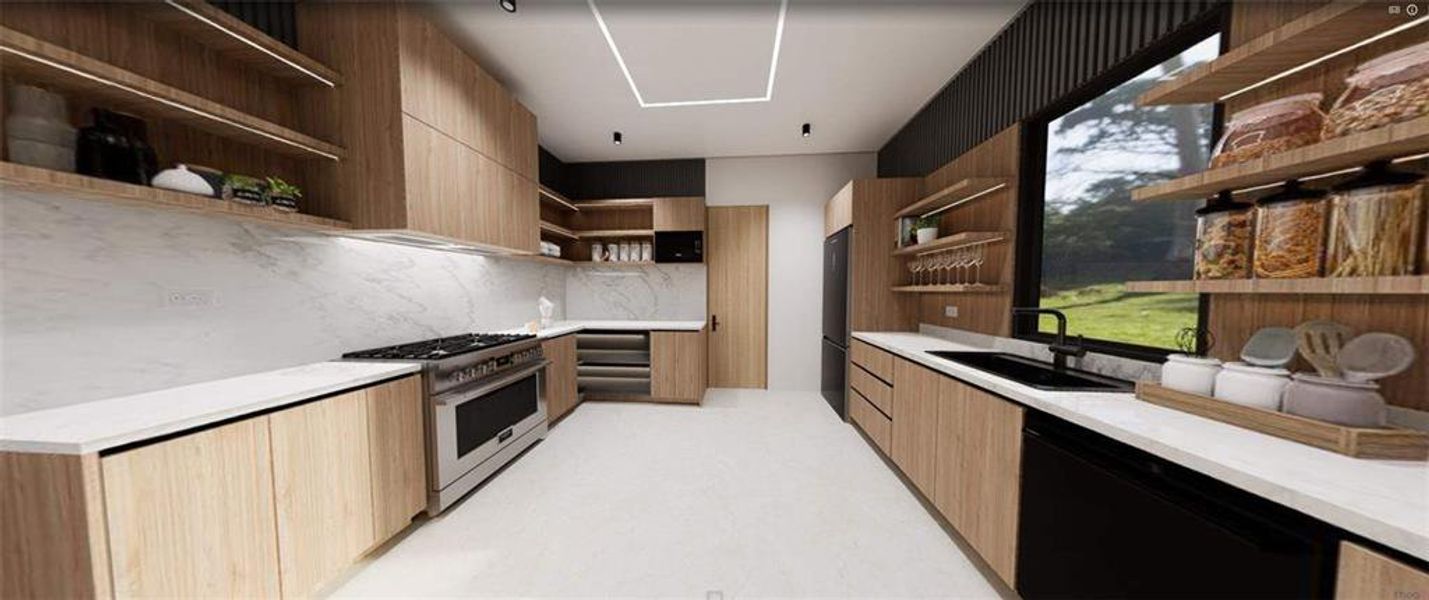 Furnished interior view inside a new home in , Atlanta (Image 12).