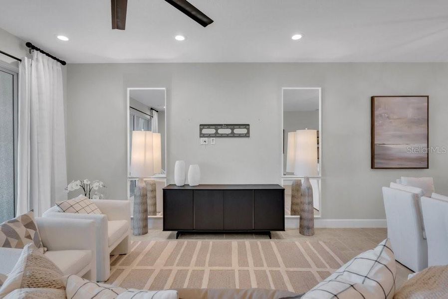 Furnished interior view inside a new home in Valencia Del Sol, Wimauma (Image 6). Furnished interior view inside a new home in Valencia Del Sol, Wimauma (Image 6).