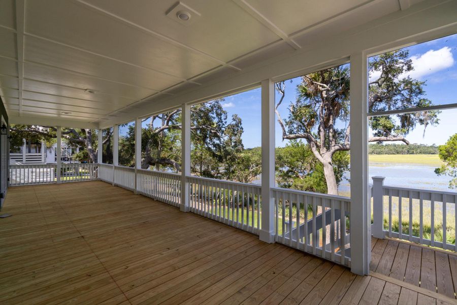 Exterior details and patio area of a home in , Edisto Island (Image 35). Exterior details and patio area of a home in , Edisto Island (Image 35).