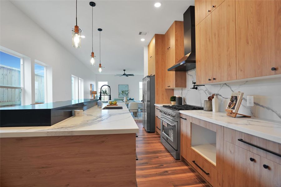 Furnished interior view inside a new home in , Houston (Image 16).