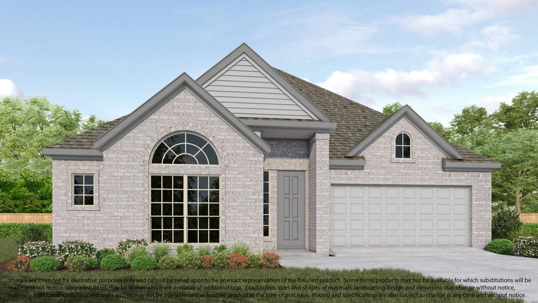 Representative exterior photo of a completed home built from the Plan 617 by Long Lake Ltd. in Morton Creek Ranch, Katy, TX (Image 3). Representative exterior photo of a completed home built from the Plan 617 by Long Lake Ltd. in Morton Creek Ranch, Katy, TX (Image 3).