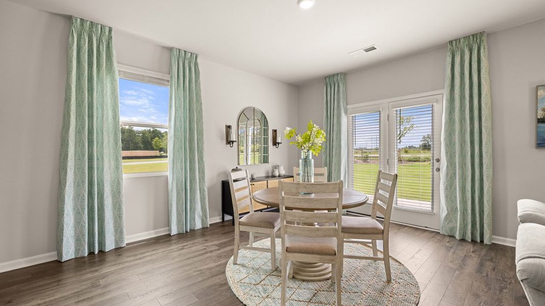 Representative furnished interior of a home built from the Elston - Express by D.R. Horton in The Abbey at Trolley Run Station, Aiken (Image 8).