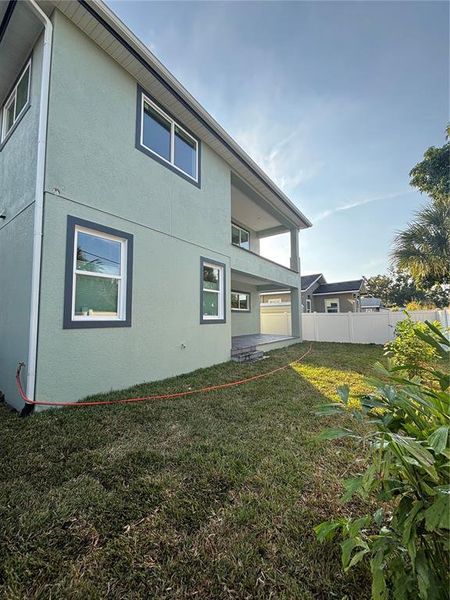 Exterior details and patio area of a home in , Tampa (Image 4). Exterior details and patio area of a home in , Tampa (Image 4).